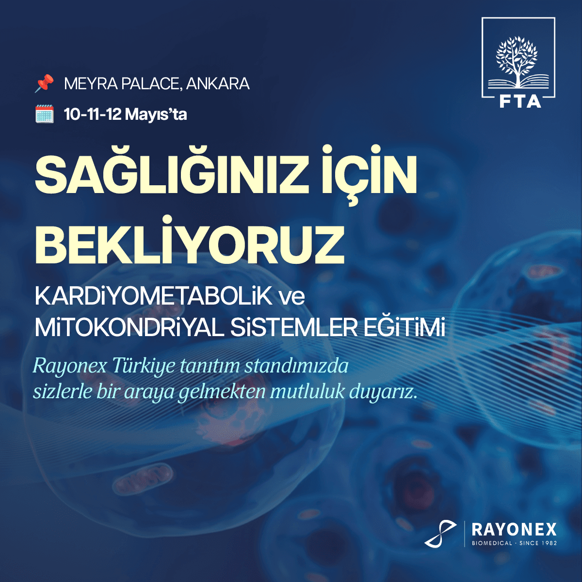 “Kardiyometabolik ve Mitokondriyal Sistemler Eğitimi”nde Tanıtım Standımıza Bekliyoruz etkinlik görseli